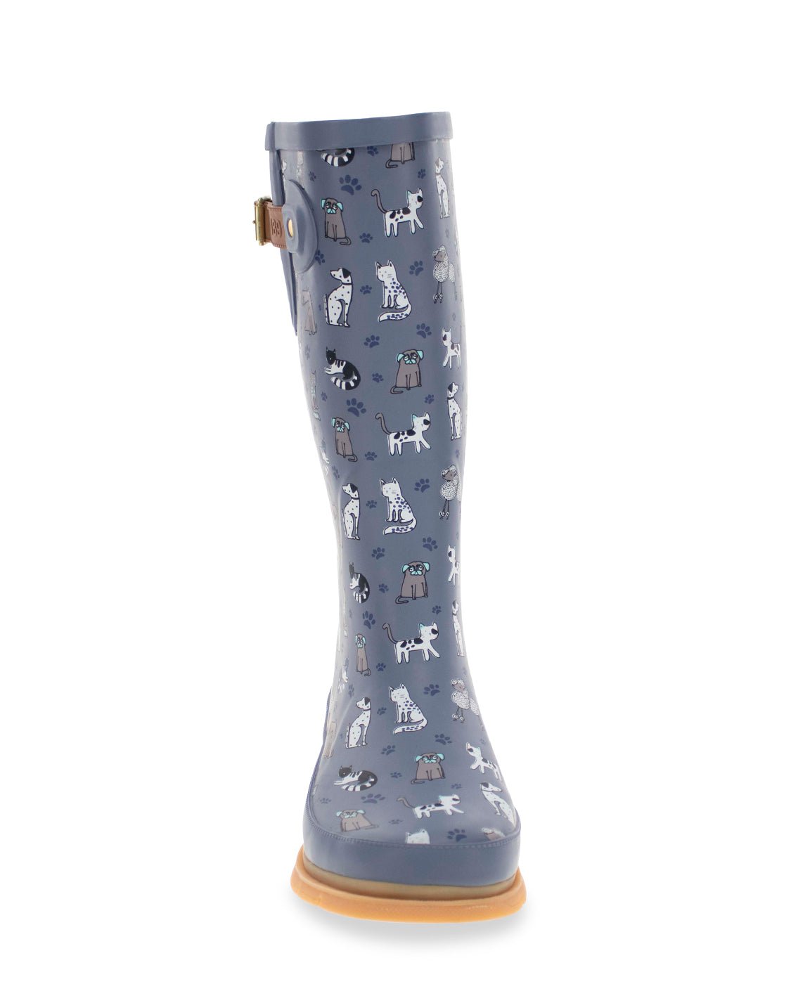 Women's Furry Friends Tall Rain Boot - Blue