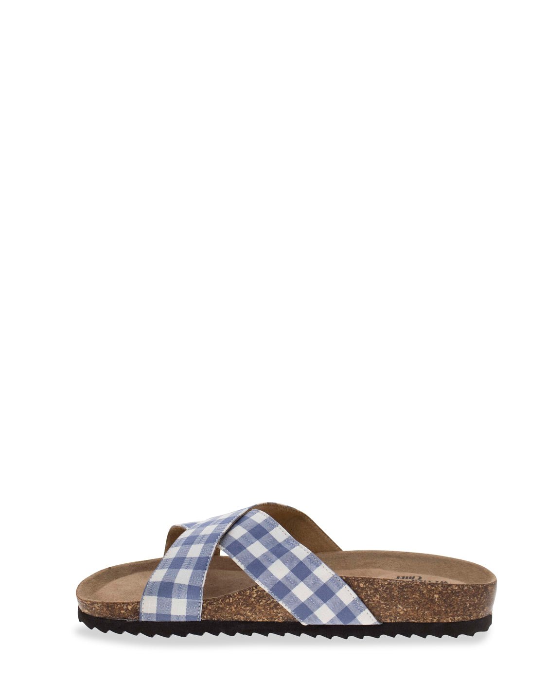 Women's Gingham Sophie Cross Sandal - Blue - Western Chief