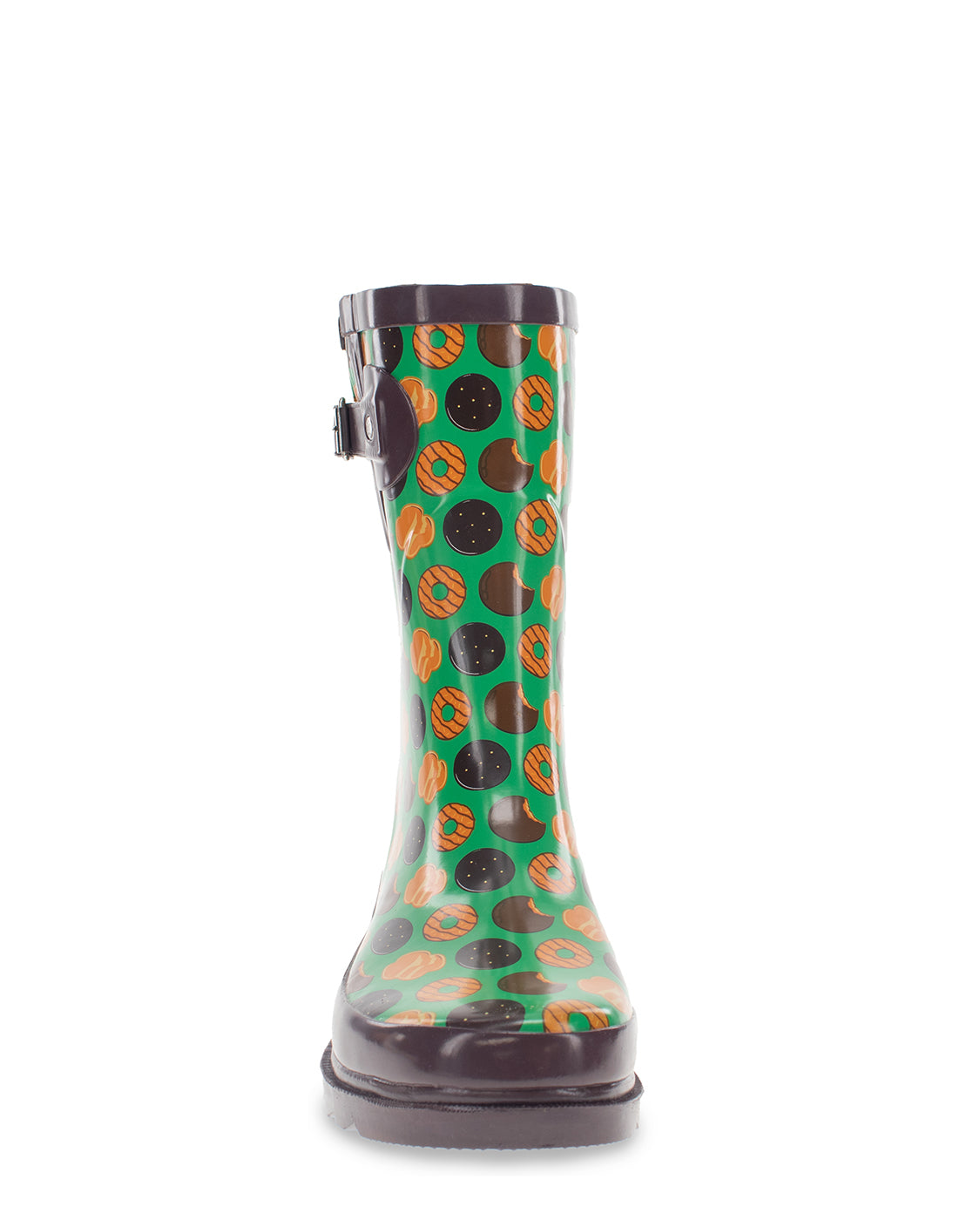 Lucky Horseshoes Printed Rubber Mid Rain Boot