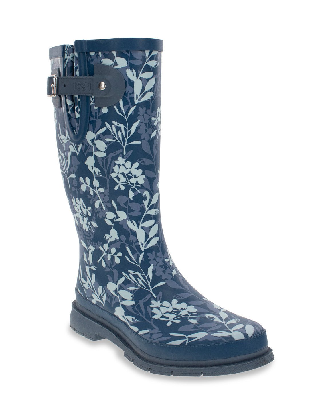 Women's Leafy Branches Tall Rain Boot - Navy - Western Chief