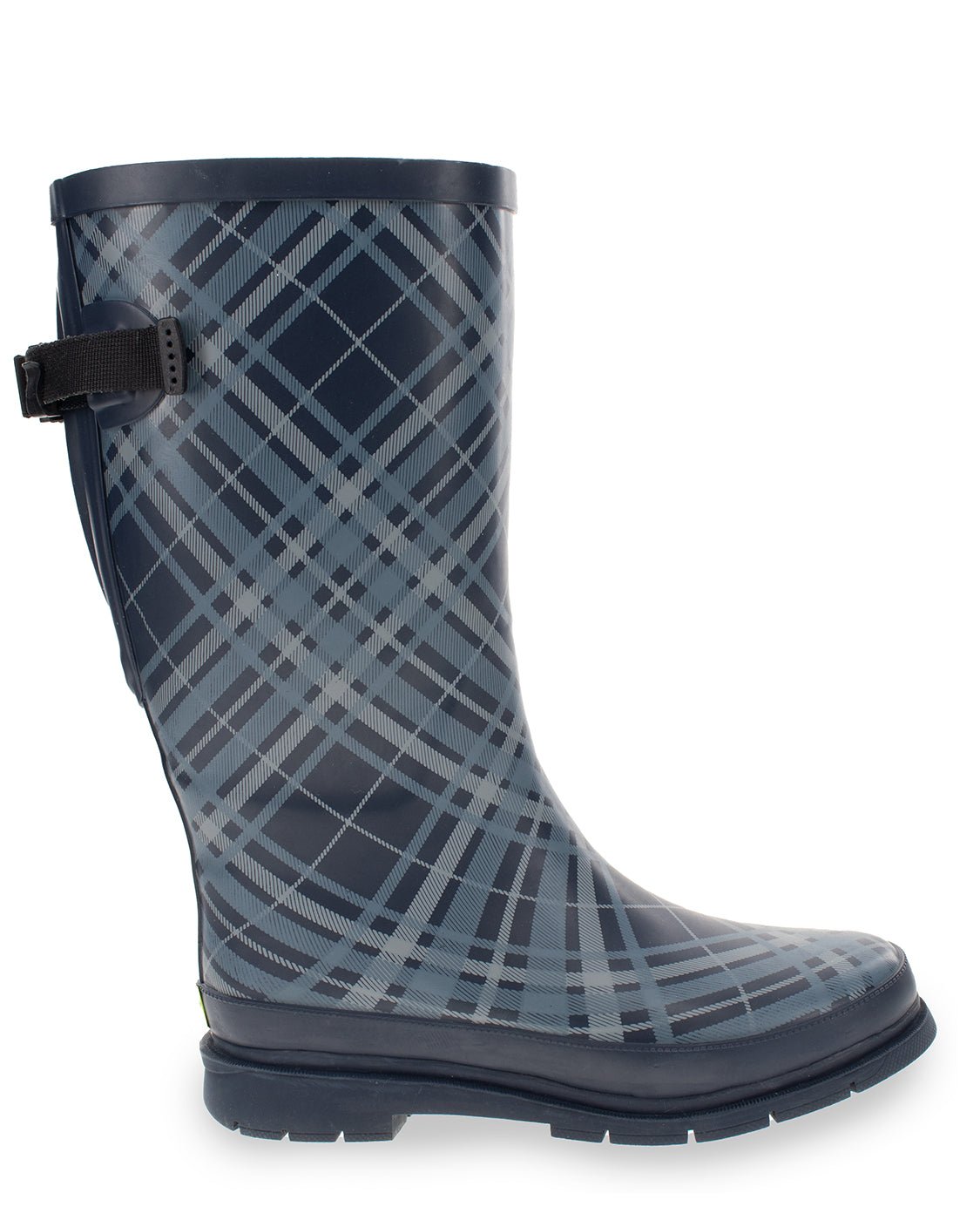 Women's Polar Plaid Wide Calf Rain Boot - Navy - Western Chief