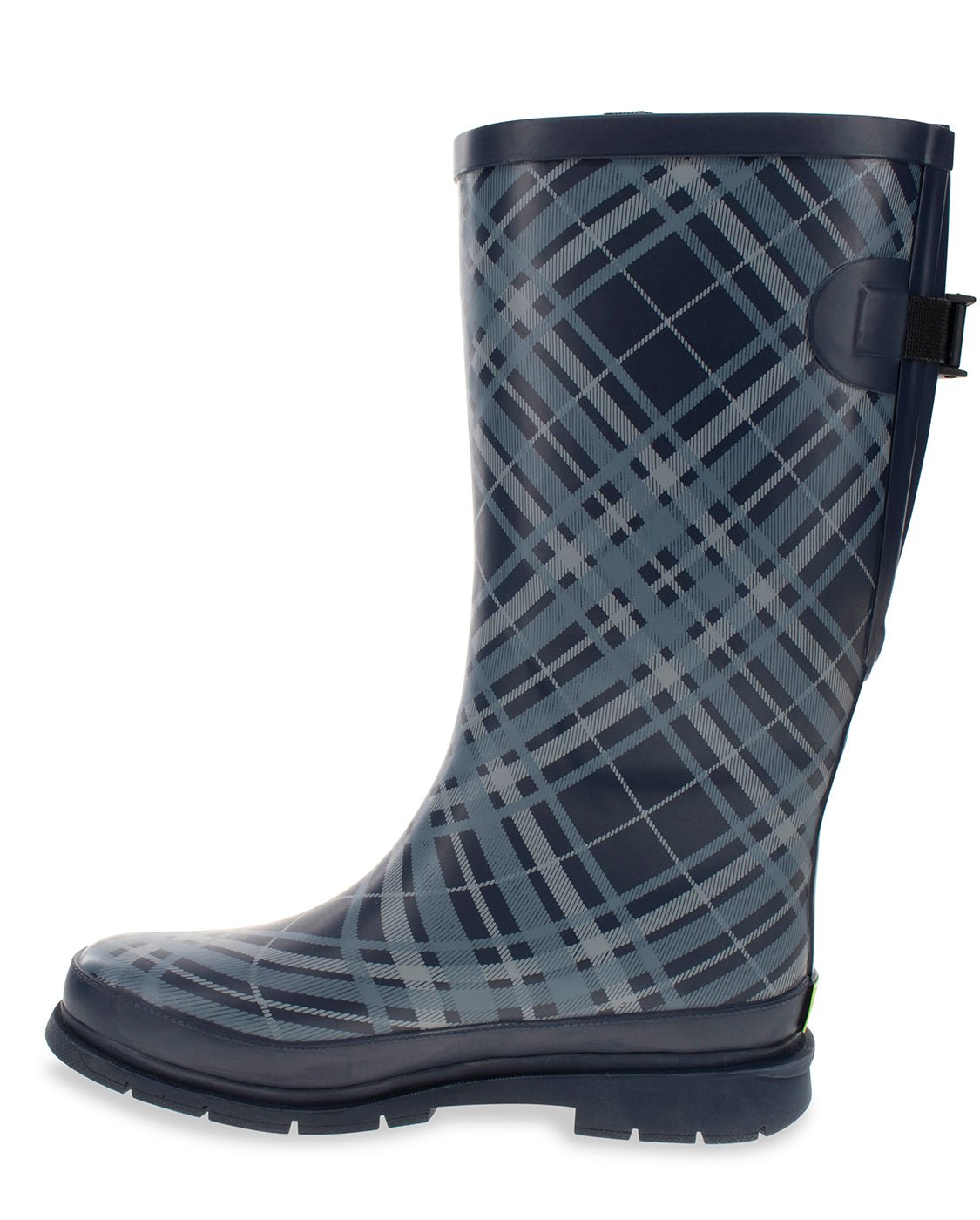 Women's Polar Plaid Wide Calf Rain Boot - Navy - Western Chief