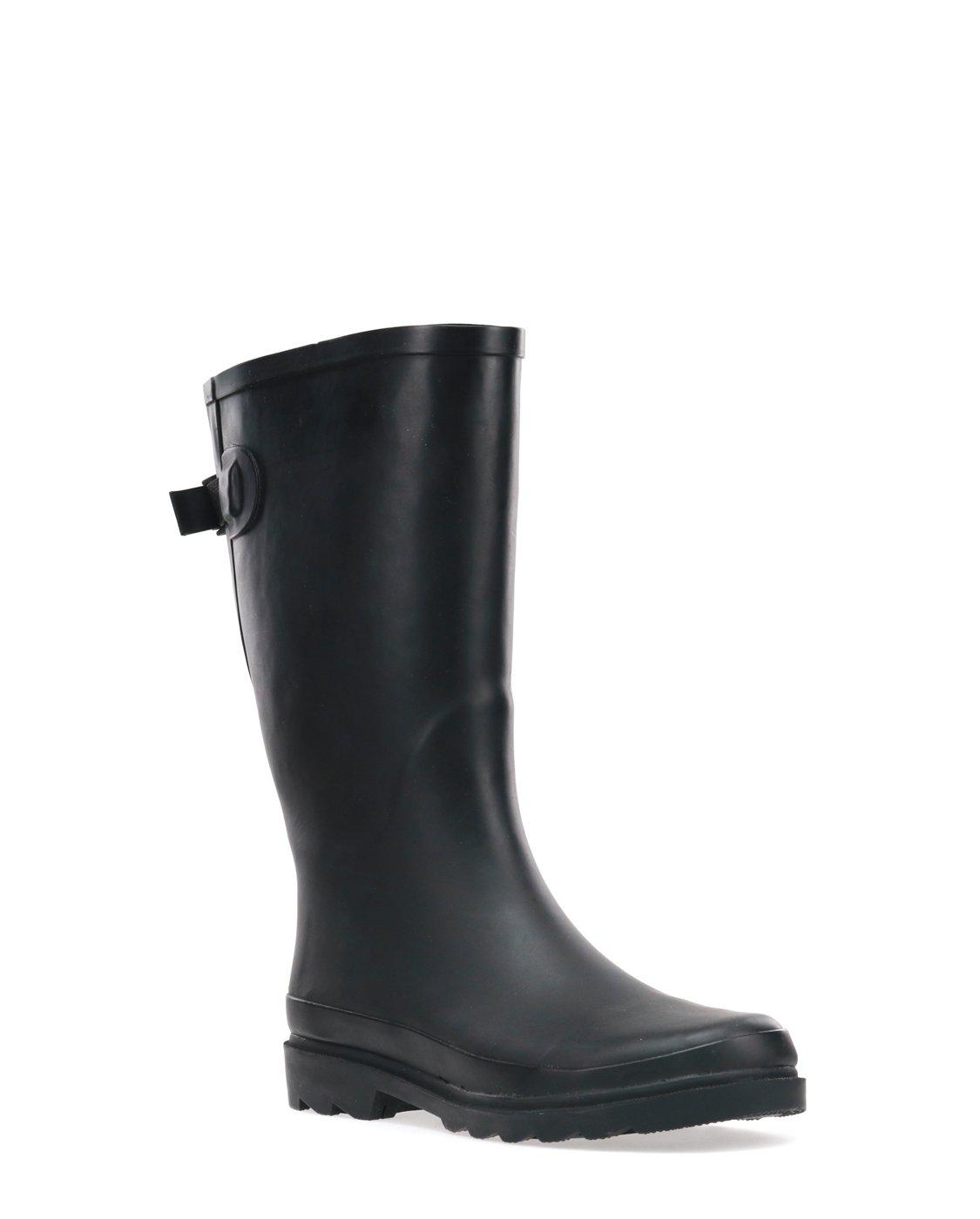 Western Chief Women s Solid Vari Fit Tall Rain Boot Black